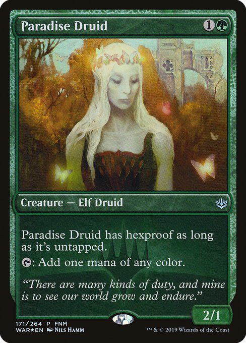 Paradise Druid [War of the Spark Promos] | Gam3 Escape
