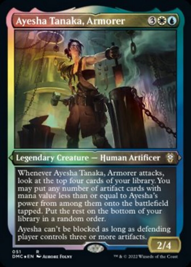 Ayesha Tanaka, Armorer (Foil Etched) [Dominaria United Commander] | Gam3 Escape