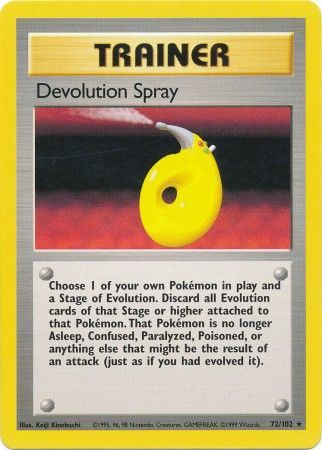 Devolution Spray (72/102) [Base Set Unlimited] | Gam3 Escape