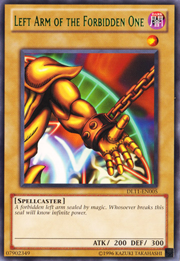 Left Arm of the Forbidden One (Green) [DL11-EN005] Rare | Gam3 Escape