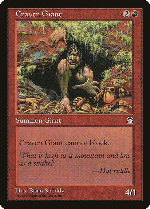 Craven Giant [Stronghold] | Gam3 Escape