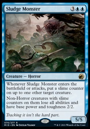 Sludge Monster (Promo Pack) [Innistrad: Midnight Hunt Promos] | Gam3 Escape