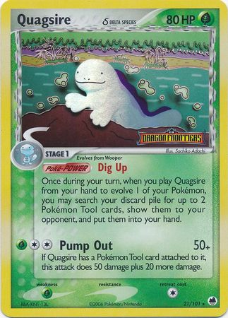 Quagsire (21/101) (Delta Species) (Stamped) [EX: Dragon Frontiers] | Gam3 Escape