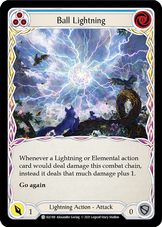 Ball Lightning (Blue) [ELE188] (Tales of Aria)  1st Edition Normal | Gam3 Escape