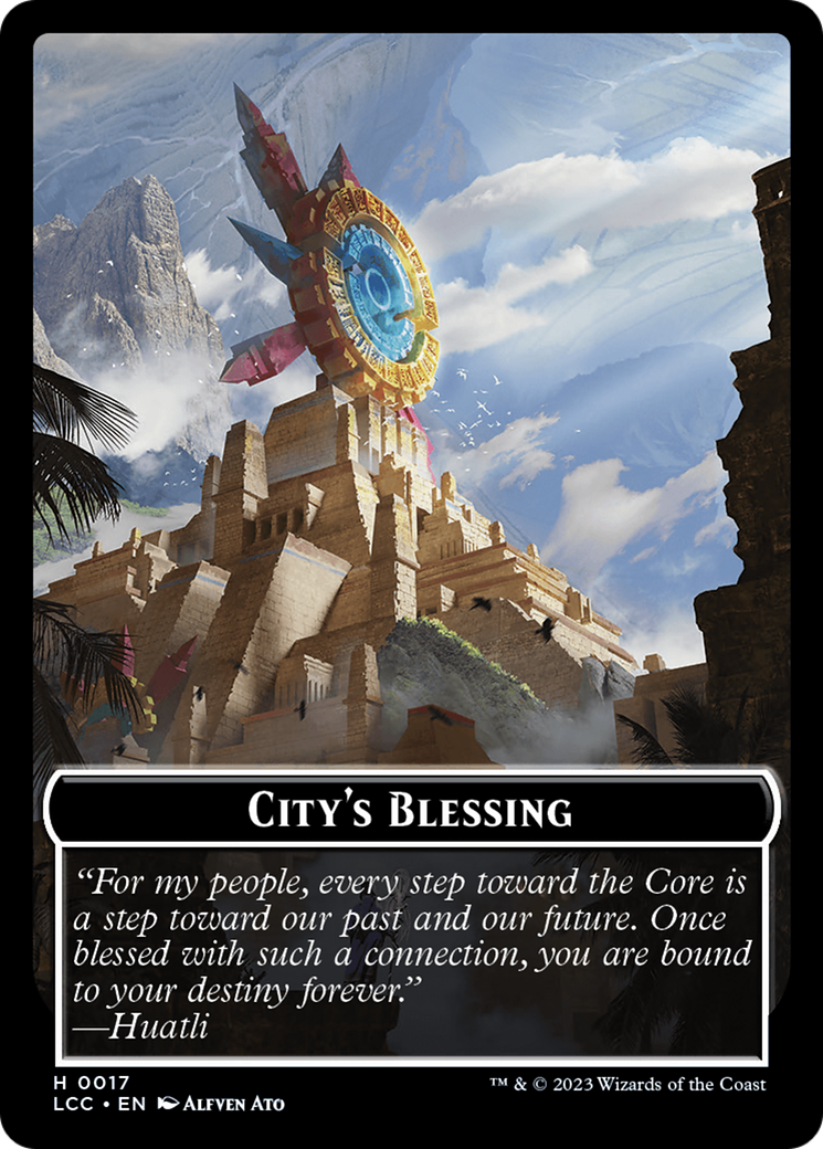City's Blessing // Pirate (0005) Double-Sided Token [The Lost Caverns of Ixalan Commander Tokens] | Gam3 Escape