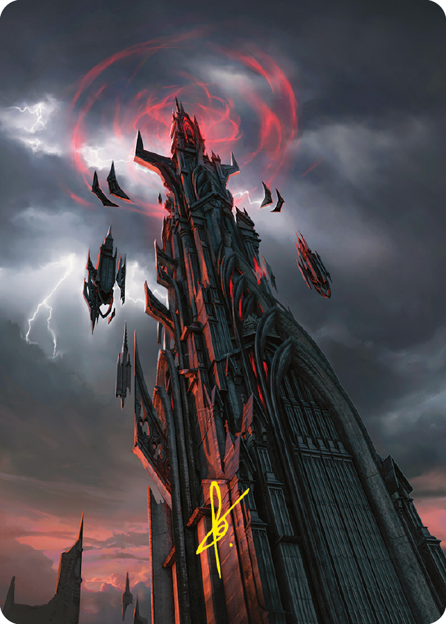Barad-dur Art Card (Gold-Stamped Signature) [The Lord of the Rings: Tales of Middle-earth Art Series] | Gam3 Escape