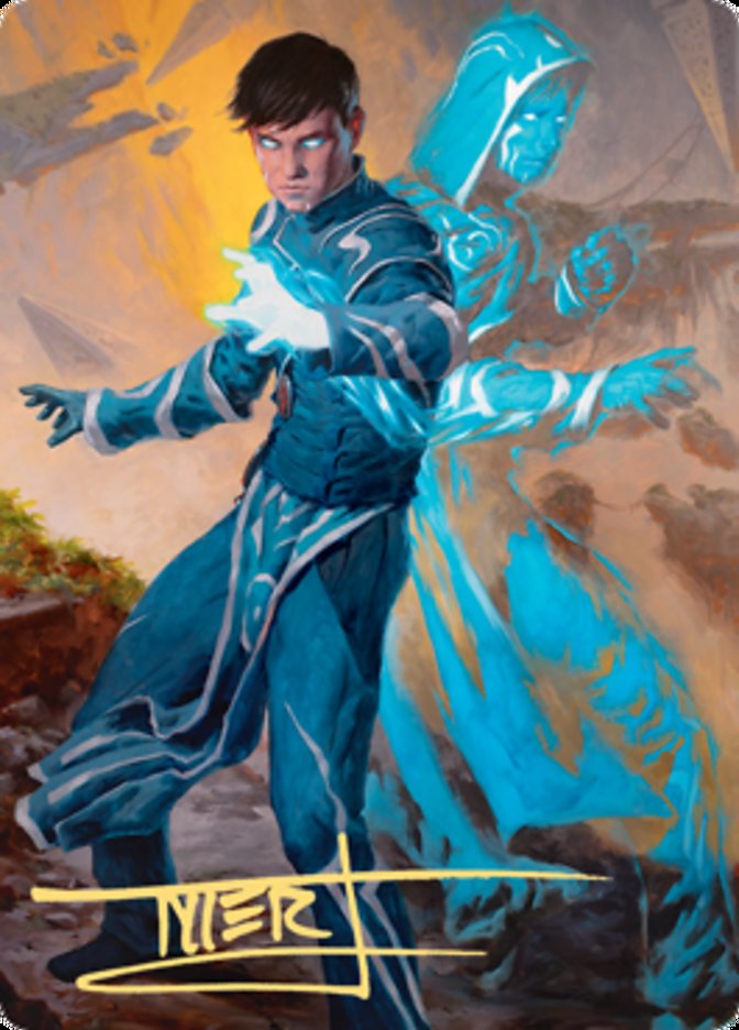 Jace, Mirror Mage 1 Art Card (Gold-Stamped Signature) [Zendikar Rising Art Series] | Gam3 Escape