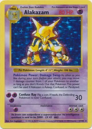 Alakazam (1/102) [Base Set Shadowless Unlimited] | Gam3 Escape