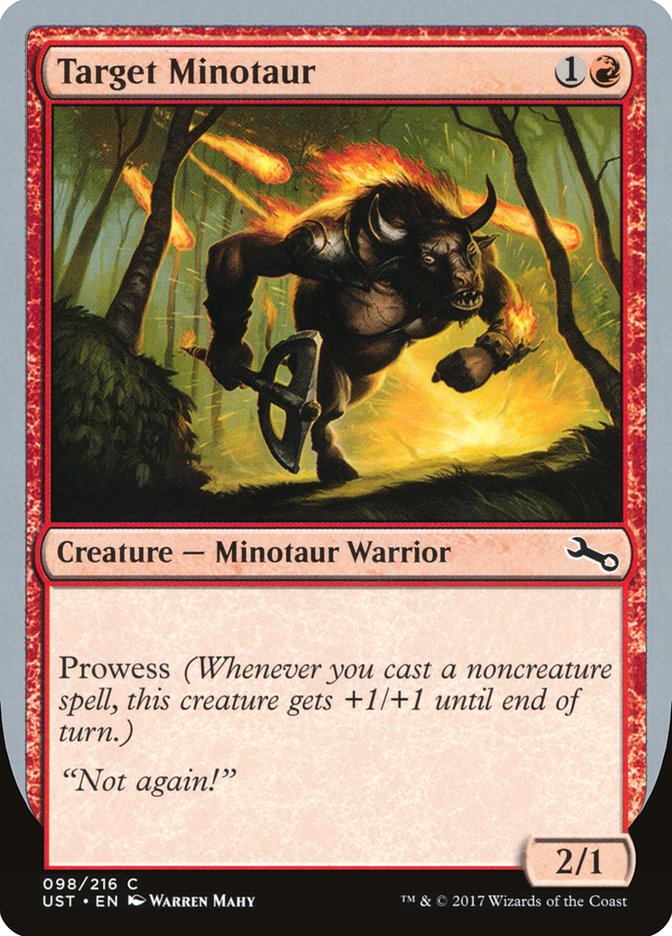 Target Minotaur (Fire Art) [Unstable] | Gam3 Escape