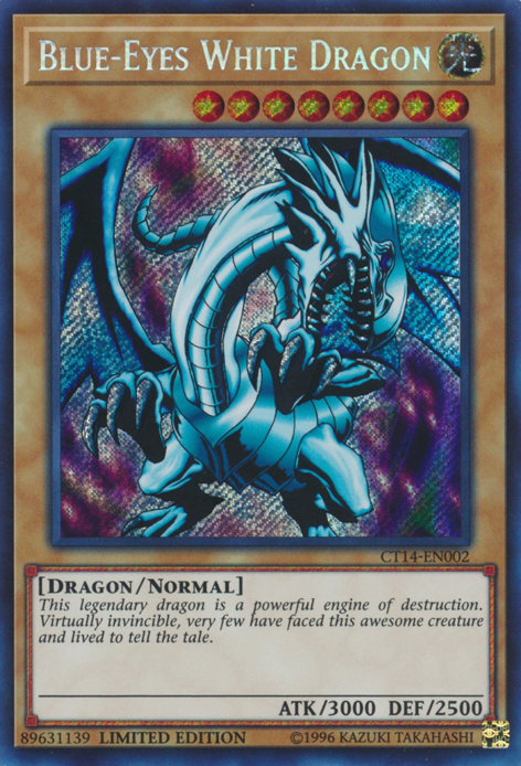 Blue-Eyes White Dragon [CT14-EN002] Secret Rare | Gam3 Escape