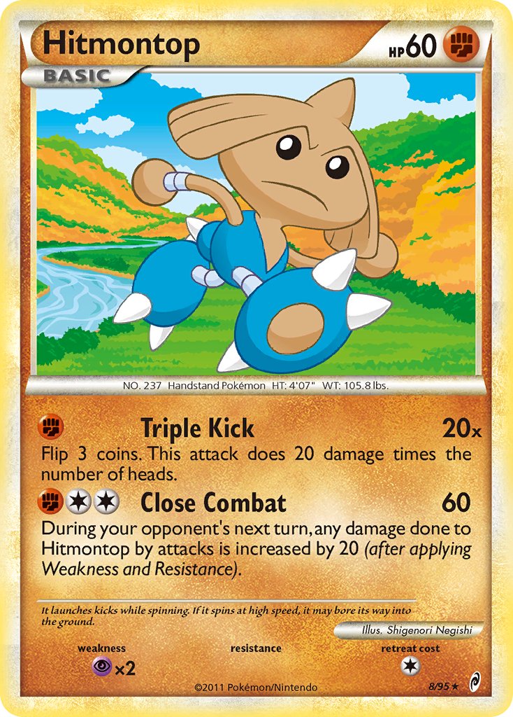 Hitmontop (8/95) (Theme Deck Exclusive) [HeartGold & SoulSilver: Call of Legends] | Gam3 Escape