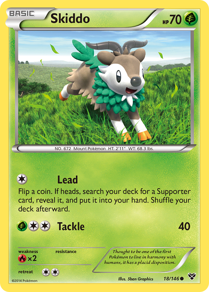 Skiddo (18/146) [XY: Base Set] | Gam3 Escape