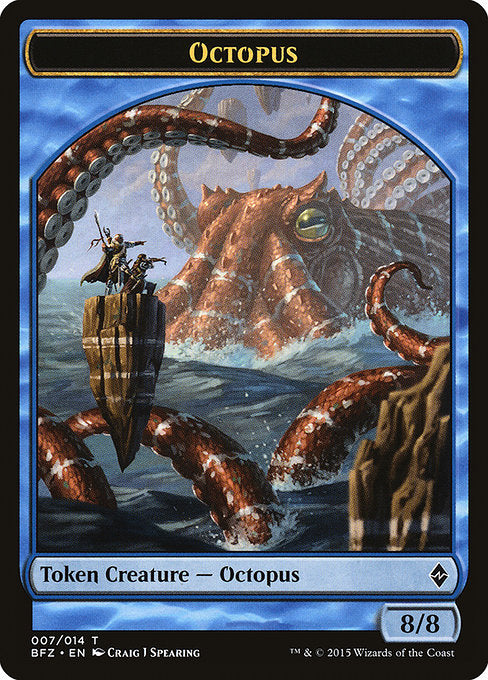 Octopus [Battle for Zendikar Tokens] | Gam3 Escape