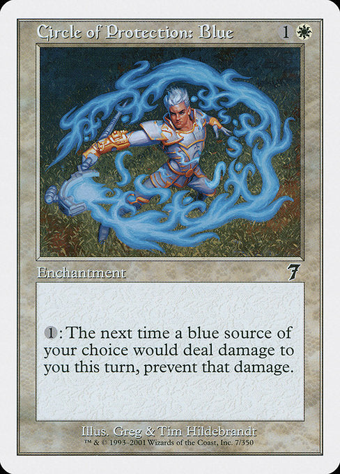 Circle of Protection: Blue [Seventh Edition] | Gam3 Escape