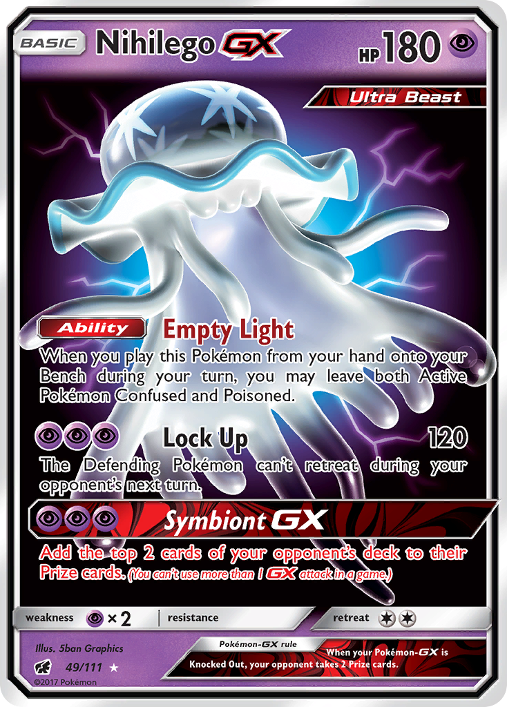 Nihilego GX (49/111) [Sun & Moon: Crimson Invasion] | Gam3 Escape