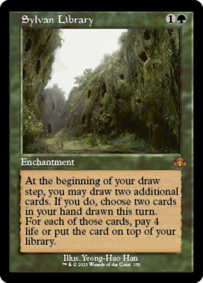 Sylvan Library (Retro) [Dominaria Remastered] | Gam3 Escape