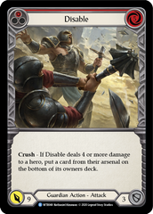 Disable (Red) [U-WTR048] (Welcome to Rathe Unlimited)  Unlimited Rainbow Foil | Gam3 Escape