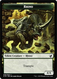 Rhino // Egg Double-sided Token [Commander 2019 Tokens] | Gam3 Escape