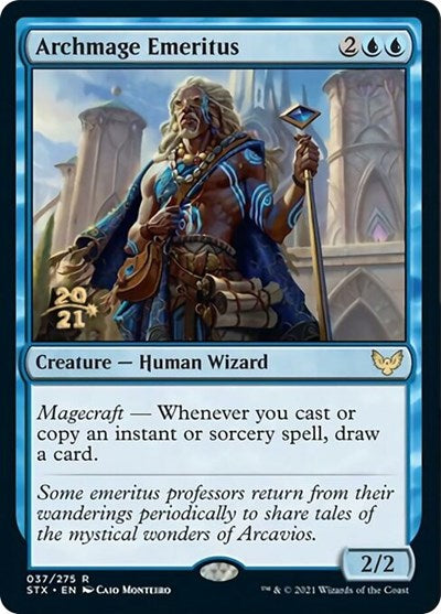 Archmage Emeritus [Strixhaven: School of Mages Prerelease Promos] | Gam3 Escape