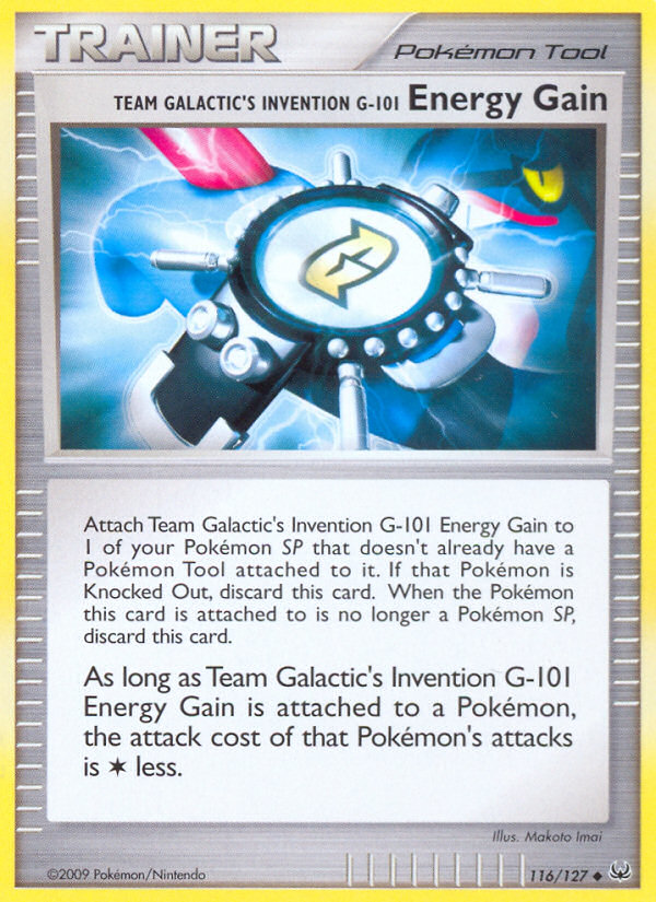 Team Galactic's Invention G-101 Energy Gain (116/127) [Platinum: Base Set] | Gam3 Escape