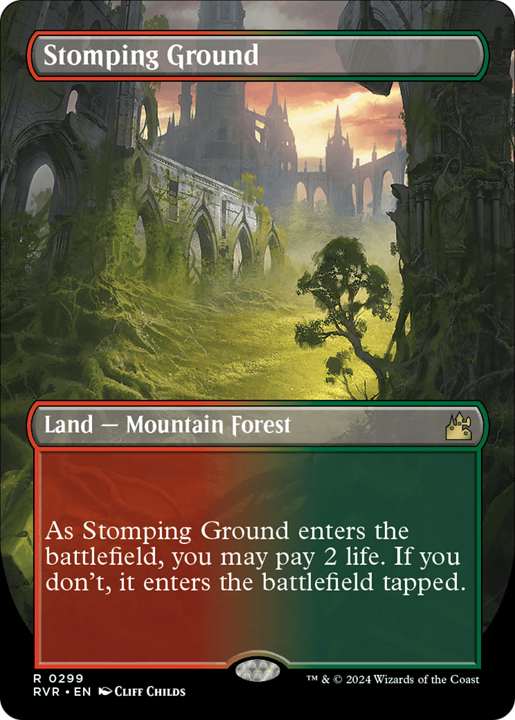 Stomping Ground (Borderless) [Ravnica Remastered] | Gam3 Escape