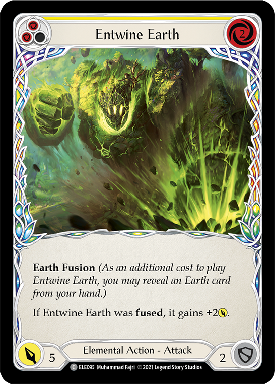 Entwine Earth (Yellow) [ELE095] (Tales of Aria)  1st Edition Rainbow Foil | Gam3 Escape