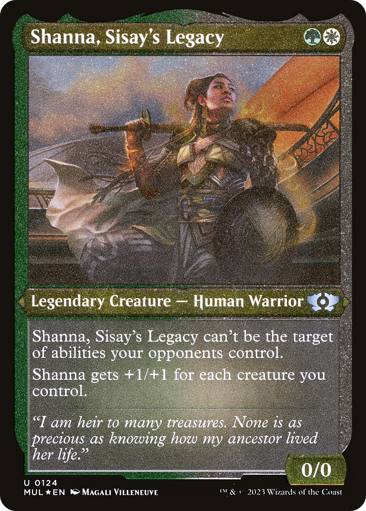 Shanna, Sisay's Legacy (Foil Etched) [Multiverse Legends] | Gam3 Escape