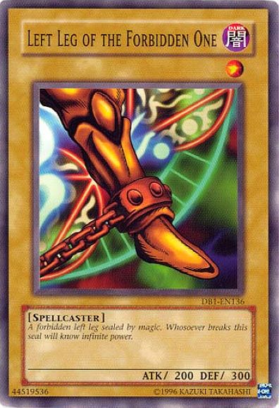Left Leg of the Forbidden One [DB1-EN136] Common | Gam3 Escape
