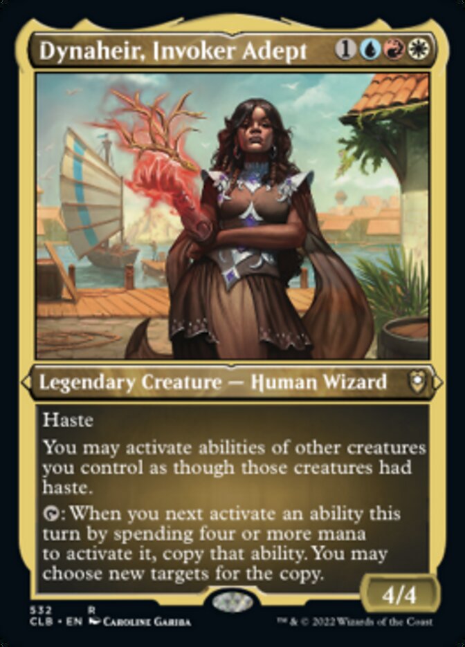 Dynaheir, Invoker Adept (Foil Etched) [Commander Legends: Battle for Baldur's Gate] | Gam3 Escape