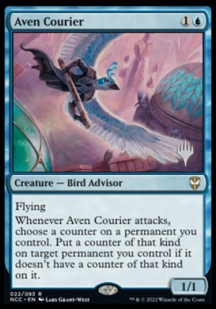 Aven Courier (Promo Pack) [Streets of New Capenna Commander Promos] | Gam3 Escape