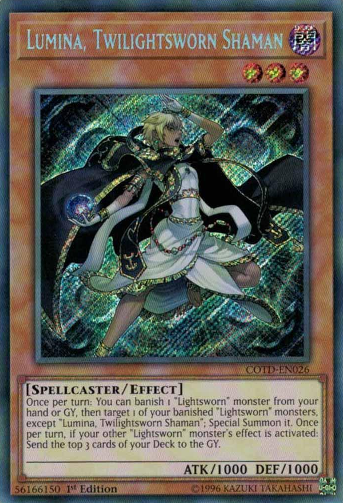 Lumina, Twilightsworn Shaman [COTD-EN026] Secret Rare | Gam3 Escape