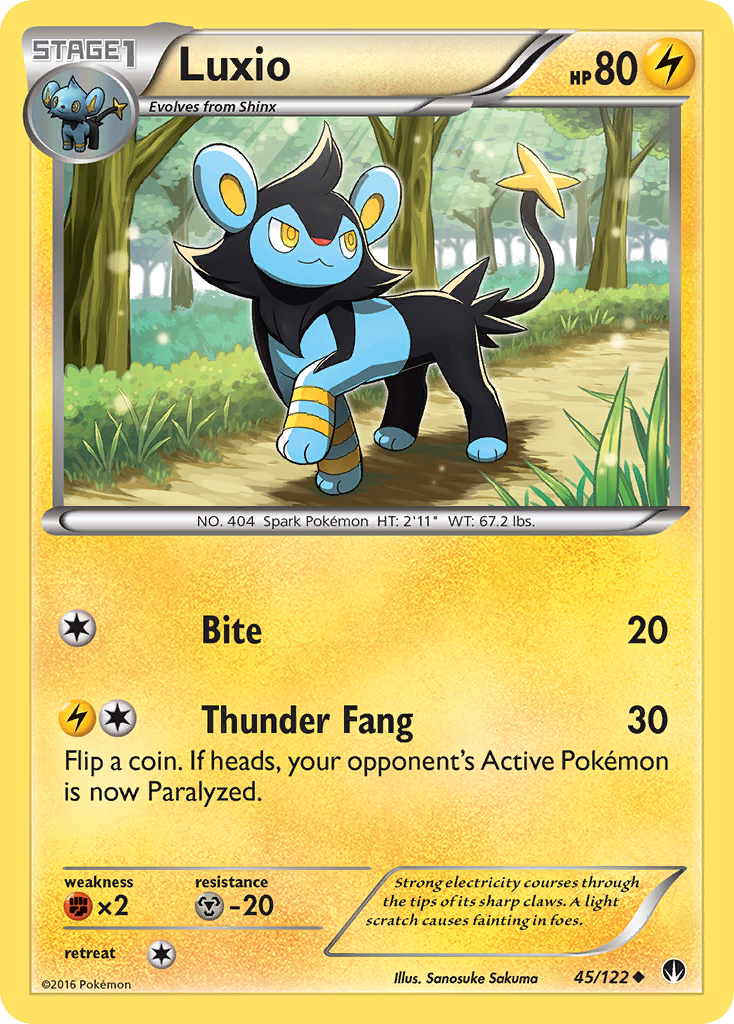 Luxio (45/122) [XY: BREAKpoint] | Gam3 Escape