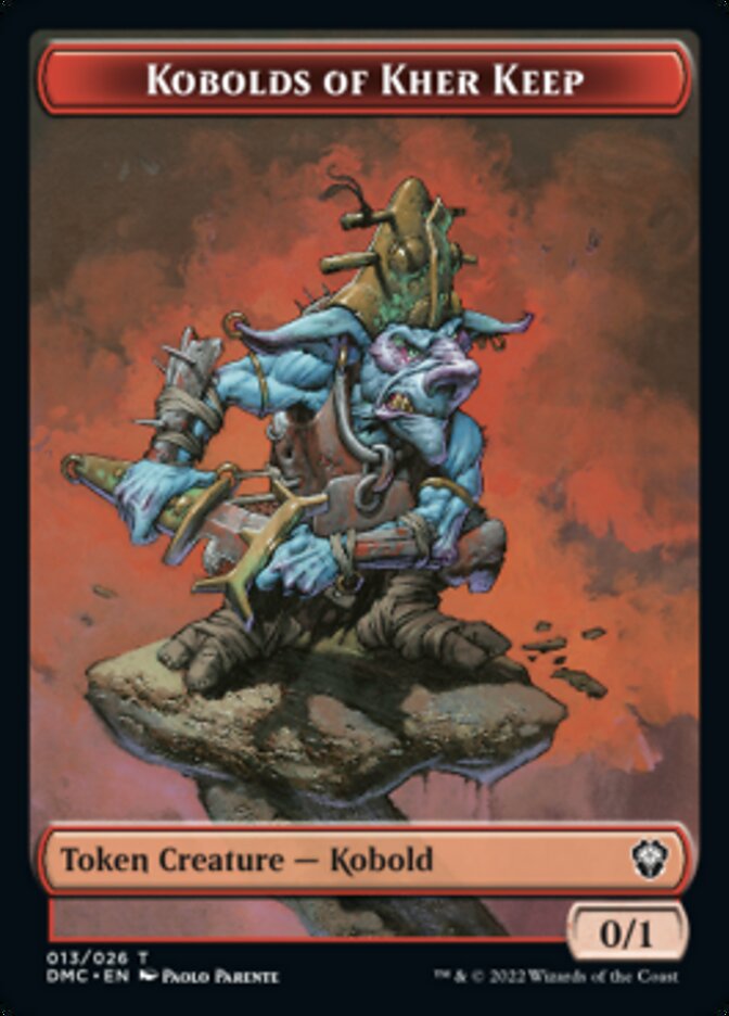 Saproling // Kobolds of Kher Keep Double-sided Token [Dominaria United Tokens] | Gam3 Escape