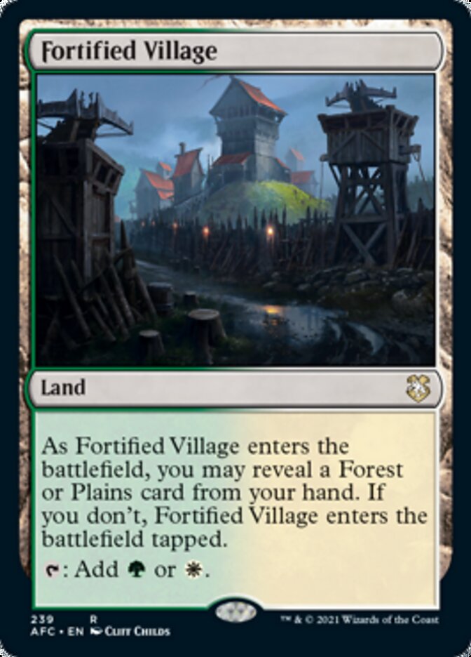Fortified Village [Dungeons & Dragons: Adventures in the Forgotten Realms Commander] | Gam3 Escape