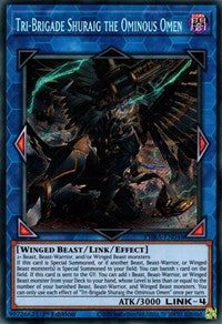 Tri-Brigade Shuraig the Ominous Omen [PHRA-EN048] Secret Rare | Gam3 Escape