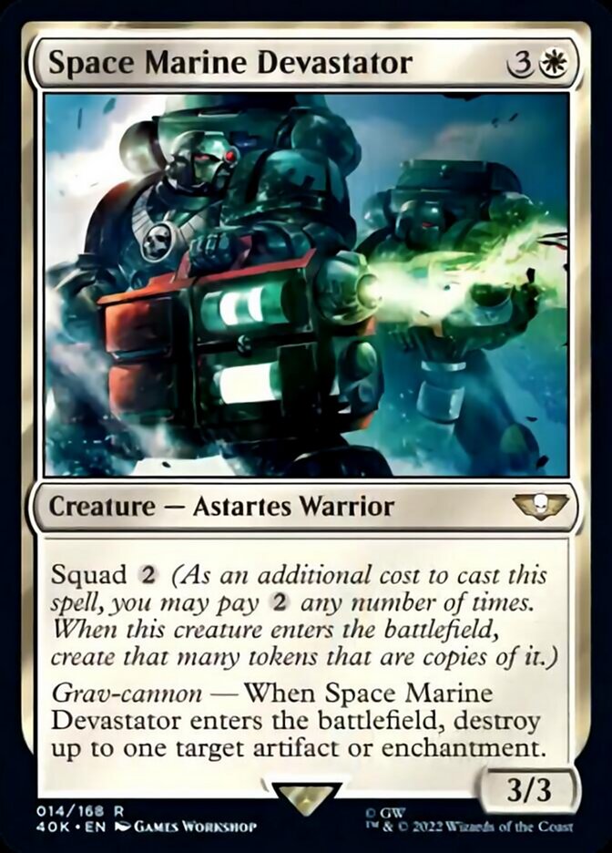 Space Marine Devastator (Surge Foil) [Universes Beyond: Warhammer 40,000] | Gam3 Escape