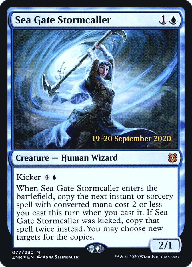 Sea Gate Stormcaller  [Zendikar Rising Prerelease Promos] | Gam3 Escape