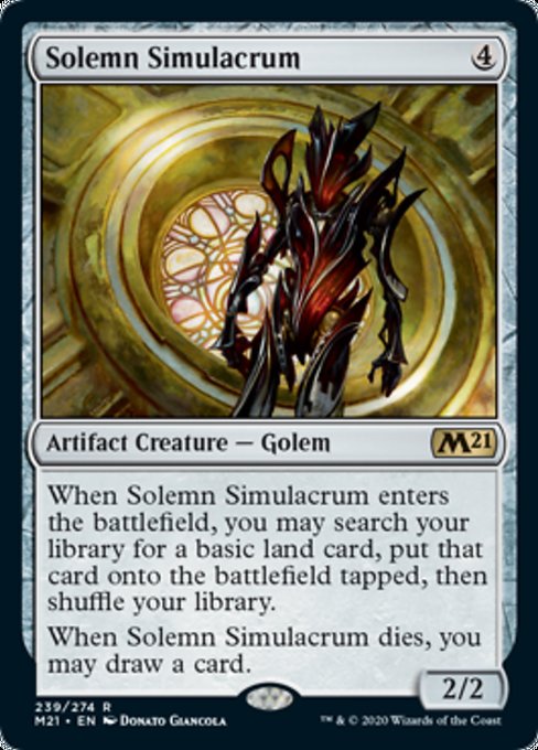 Solemn Simulacrum [Core Set 2021] | Gam3 Escape