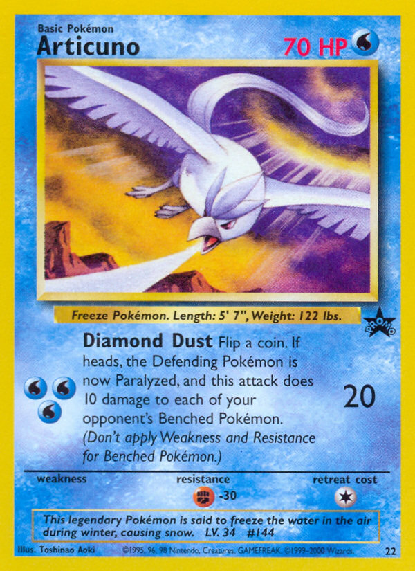 Articuno (22) [Wizards of the Coast: Black Star Promos] | Gam3 Escape