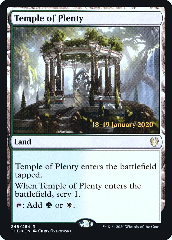 Temple of Plenty [Theros Beyond Death Prerelease Promos] | Gam3 Escape