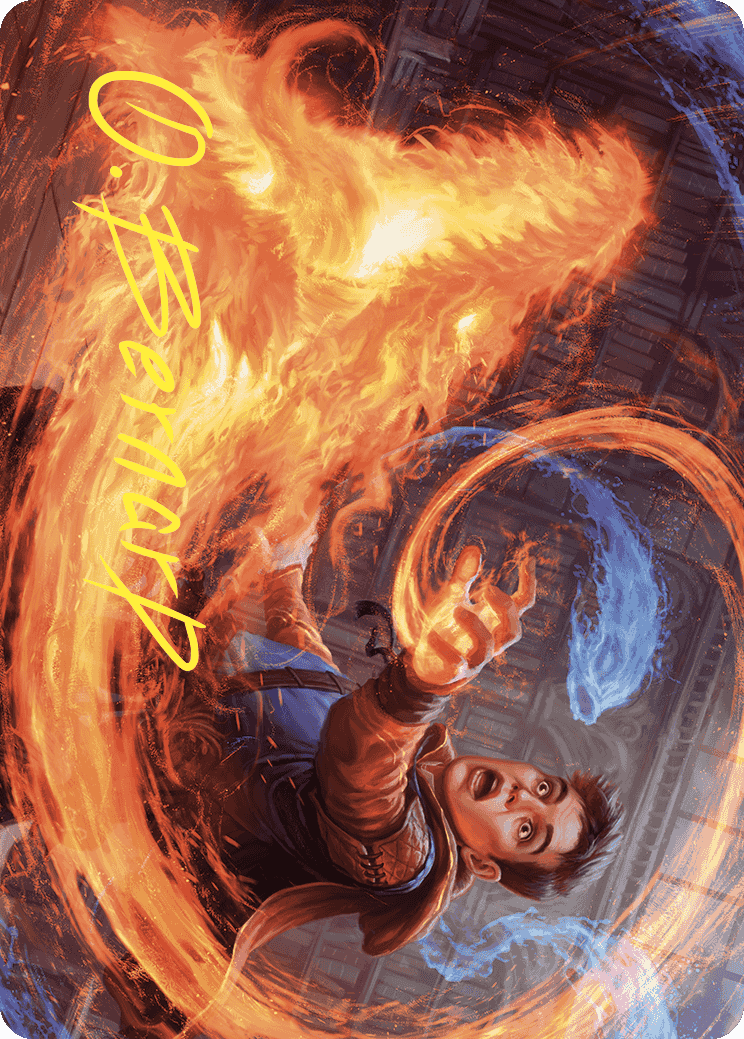 Frantic Firebolt Art Card (Gold-Stamped Signature) [Wilds of Eldraine Art Series] | Gam3 Escape
