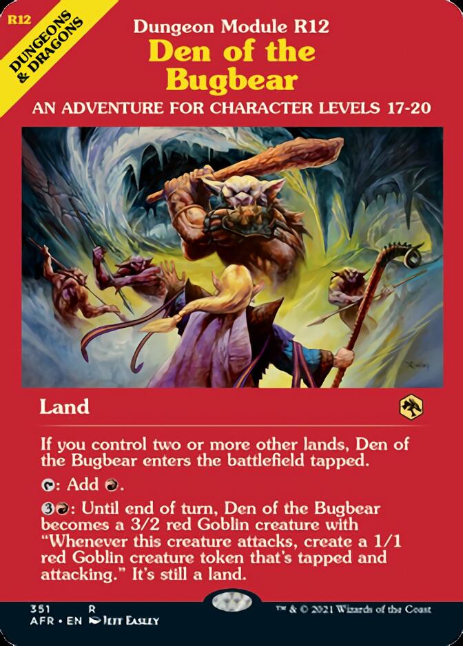 Den of the Bugbear (Dungeon Module) [Dungeons & Dragons: Adventures in the Forgotten Realms] | Gam3 Escape