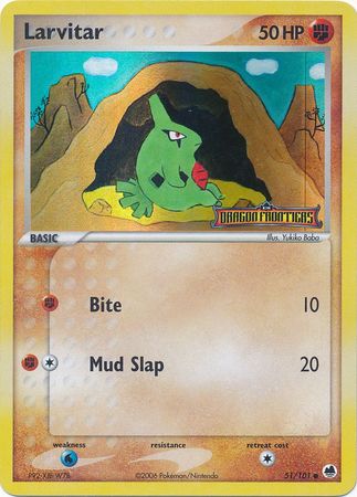 Larvitar (51/101) (Stamped) [EX: Dragon Frontiers] | Gam3 Escape