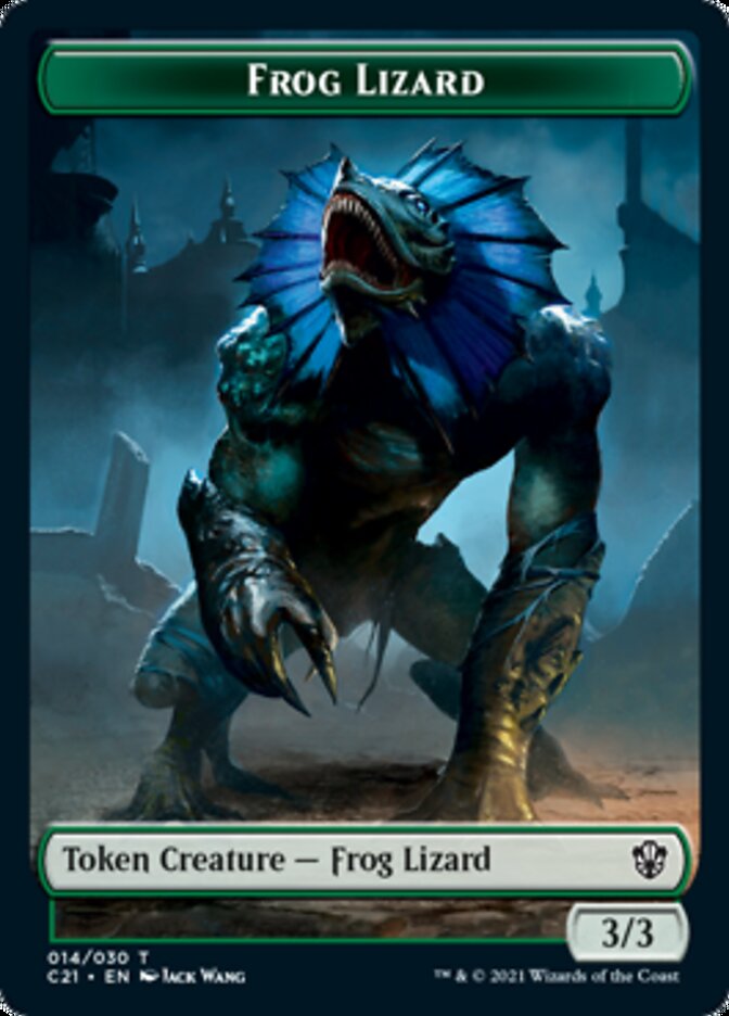 Frog Lizard // Elephant Token [Commander 2021 Tokens] | Gam3 Escape