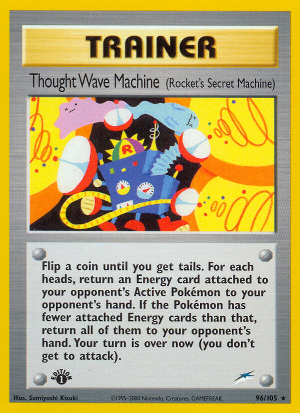 Thought Wave Machine (96/105) (Rocket's Secret Machine) [Neo Destiny 1st Edition] | Gam3 Escape