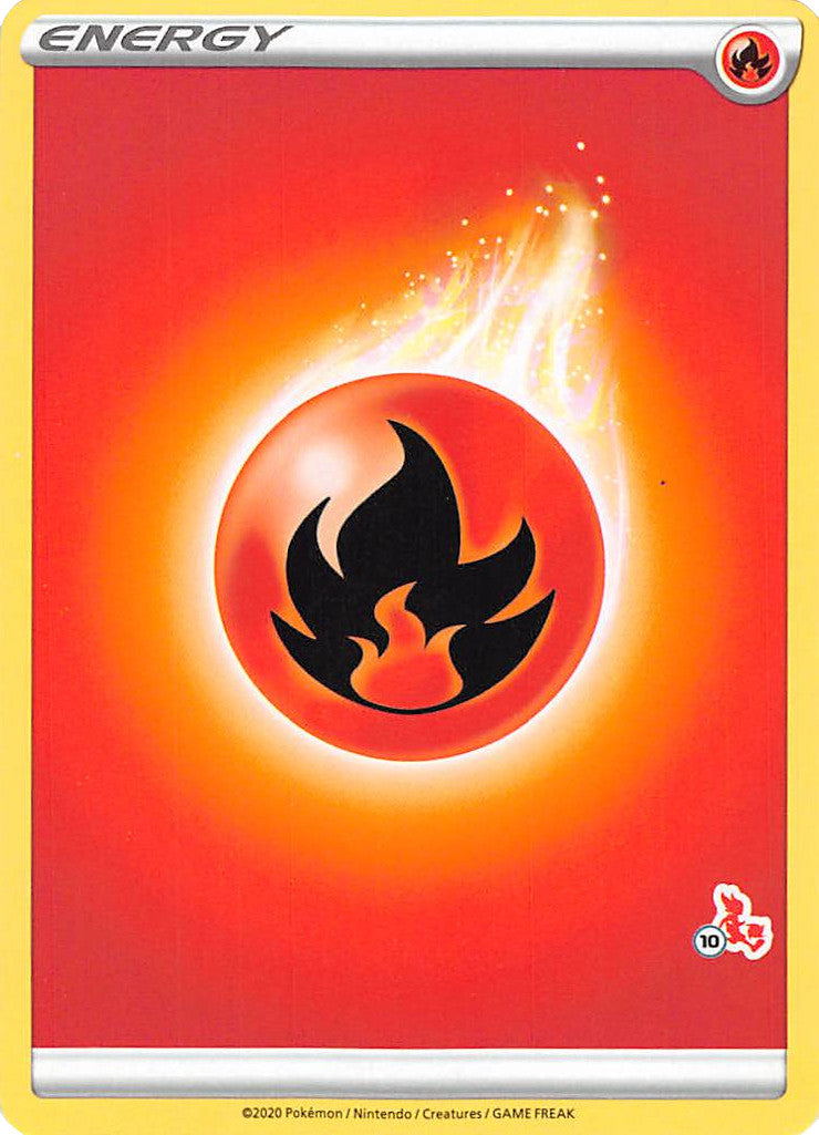 Fire Energy (Cinderace Stamp #10) [Battle Academy 2022] | Gam3 Escape