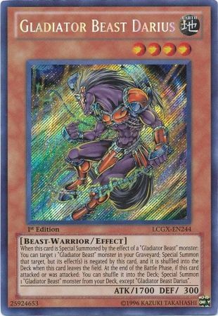 Gladiator Beast Darius [LCGX-EN244] Secret Rare | Gam3 Escape