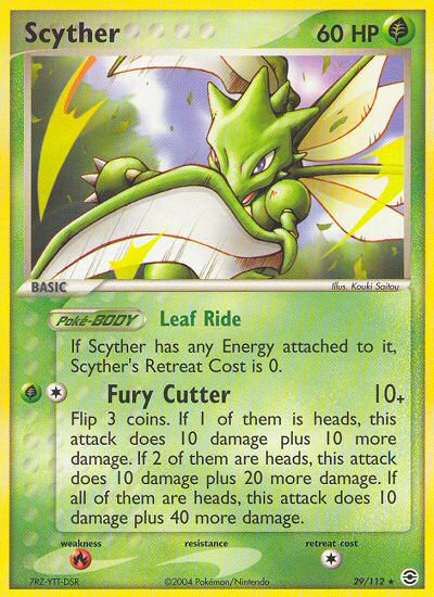 Scyther (29/112) [EX: FireRed & LeafGreen] | Gam3 Escape