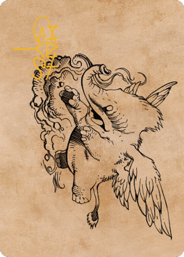 Lulu, Loyal Hollyphant Art Card (46) (Gold-Stamped Signature) [Commander Legends: Battle for Baldur's Gate Art Series] | Gam3 Escape