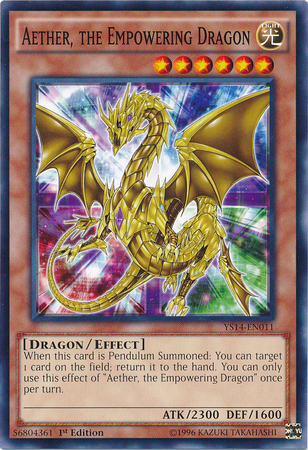 Aether, the Empowering Dragon [YS14-EN011] Common | Gam3 Escape